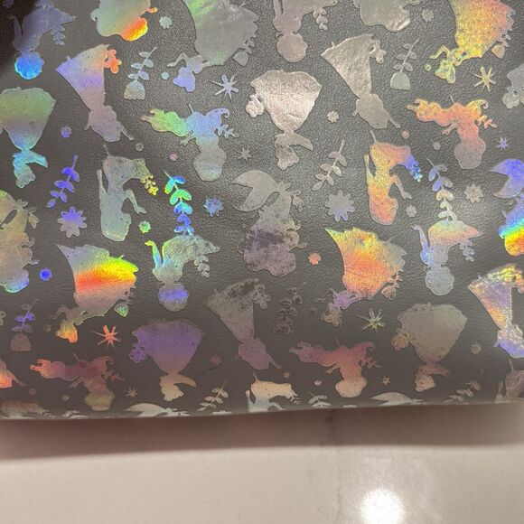 Disney Princess Purple Lilac Iridescent Holographic Foil Crossbody Bag GUC - Picture 12 of 16